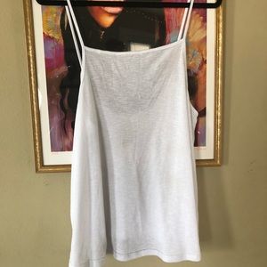 NWOT Free people white ribbed tank top